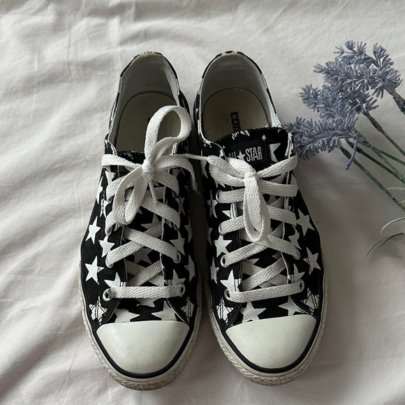Converse Shoes - Converse all star, Starry Black and White Sneakers